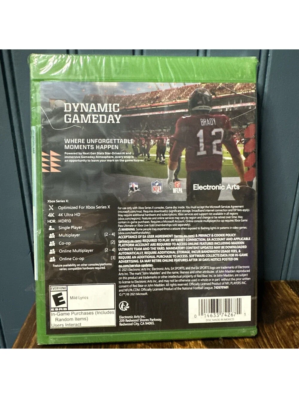 Brand New Sealed Madden NFL 22 Xbox Series X Patrick Mahomes Tom Brady